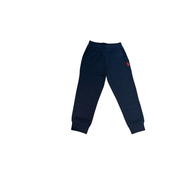 Pantalone tuta U.S. Polo Assn. colore blu scuro con elastico in vita e sul fondo