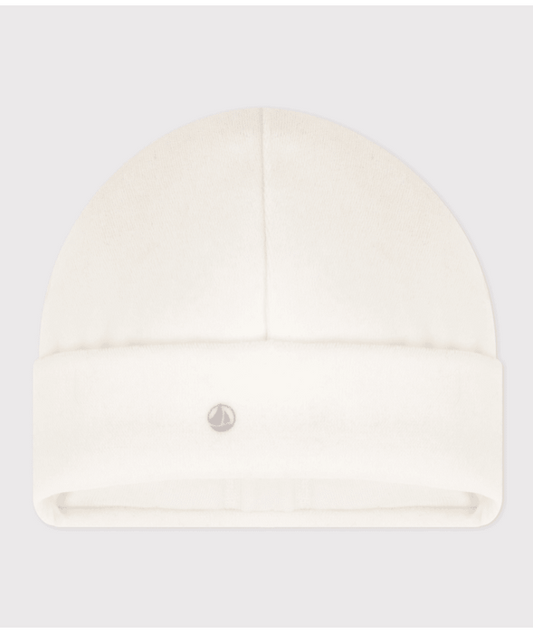 Cappello in ciniglia Petit Bateau bianco