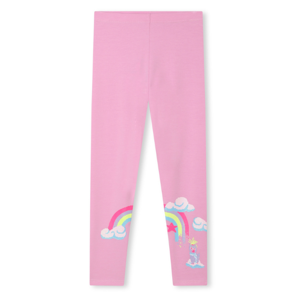 Leggins Billieblush rosa con fantasia sul fondo